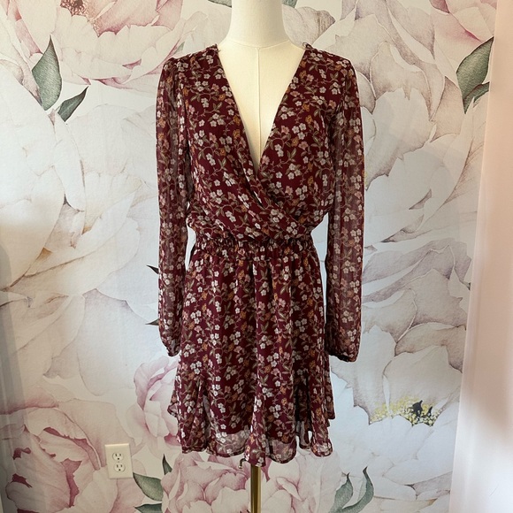 Floral Fall dress— size Medium - Picture 2 of 9